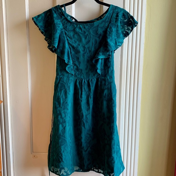 🍸Anthro {Moulinette Soeurs} Flutter Sleeve Dress🪴 - Picture 2 of 8